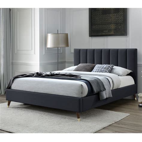 headbard with wide vertical chanel tufting|Upholstered Platform Bed Frame With Vertical Channel Tufted .